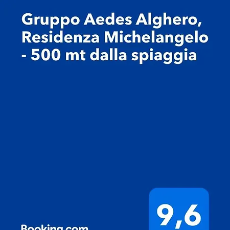 Gruppo Aedes Alghero, Residenza Michelangelo - 500 Mt Dalla דירה *